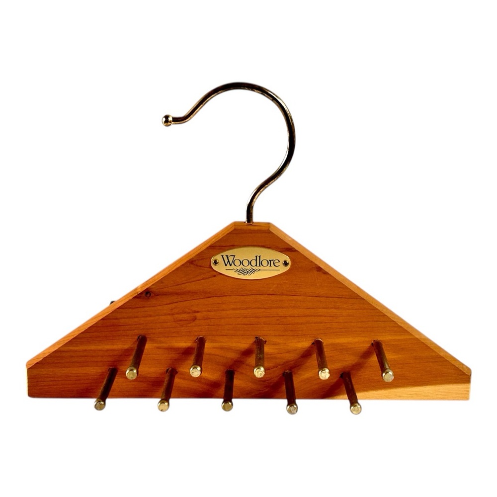 Woodlore Cedar Tie & Belt Hanger Wood Hanger Vintage Closet Excellent Condition